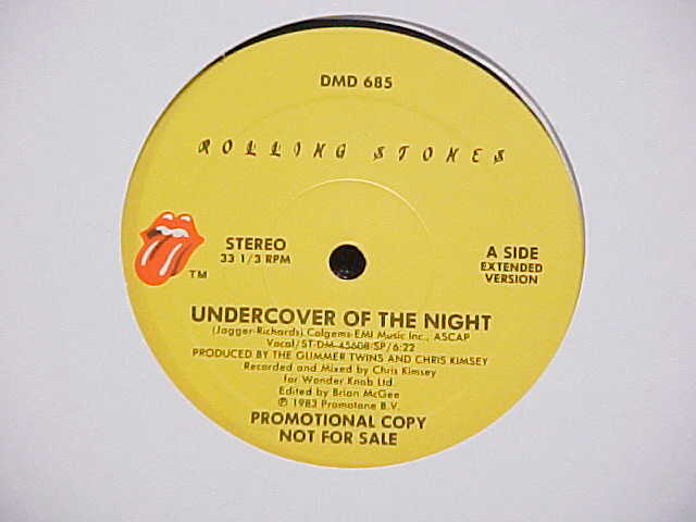 Rolling Stones Undercover Of The Night Ylp 12''