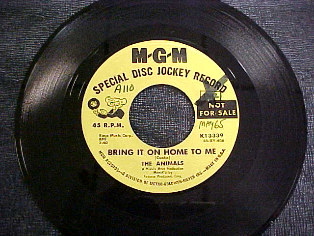 Animals Bring It On Home To Me Ylp 45 45RPM